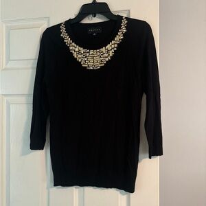 Embellished Collar Sweater